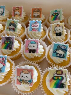 Bitcoin Cats event cupcakes.☀️Thank you for the order!  I made it look a bit like a postage stamp with all the different bitcoin cats characters. 
ビットコインキャットのイベントのカップケーキでした。たくさんのご注文どうもありがとうございました。ちょっと切手をイメージして、全てのビットコインキャットのキャラクターを織り交ぜました。

#corporateligocupcakestokyo #corporateeventcupcakestokyo #bitcoincatscupcakes #corporateeventcupcakestokyo #partyinstyletokyo #ビットコインキャットカップケーキ #コーポレートロゴカップケーキ東京 #パーティインスタイル東京 #コーポレートイベントカップケーキ東京
