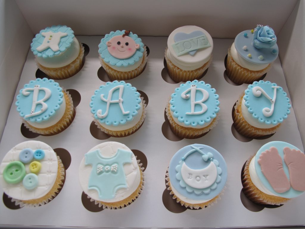 0007　ベビーシャワーのカップケーキ 　Baby Shower Cupcakes